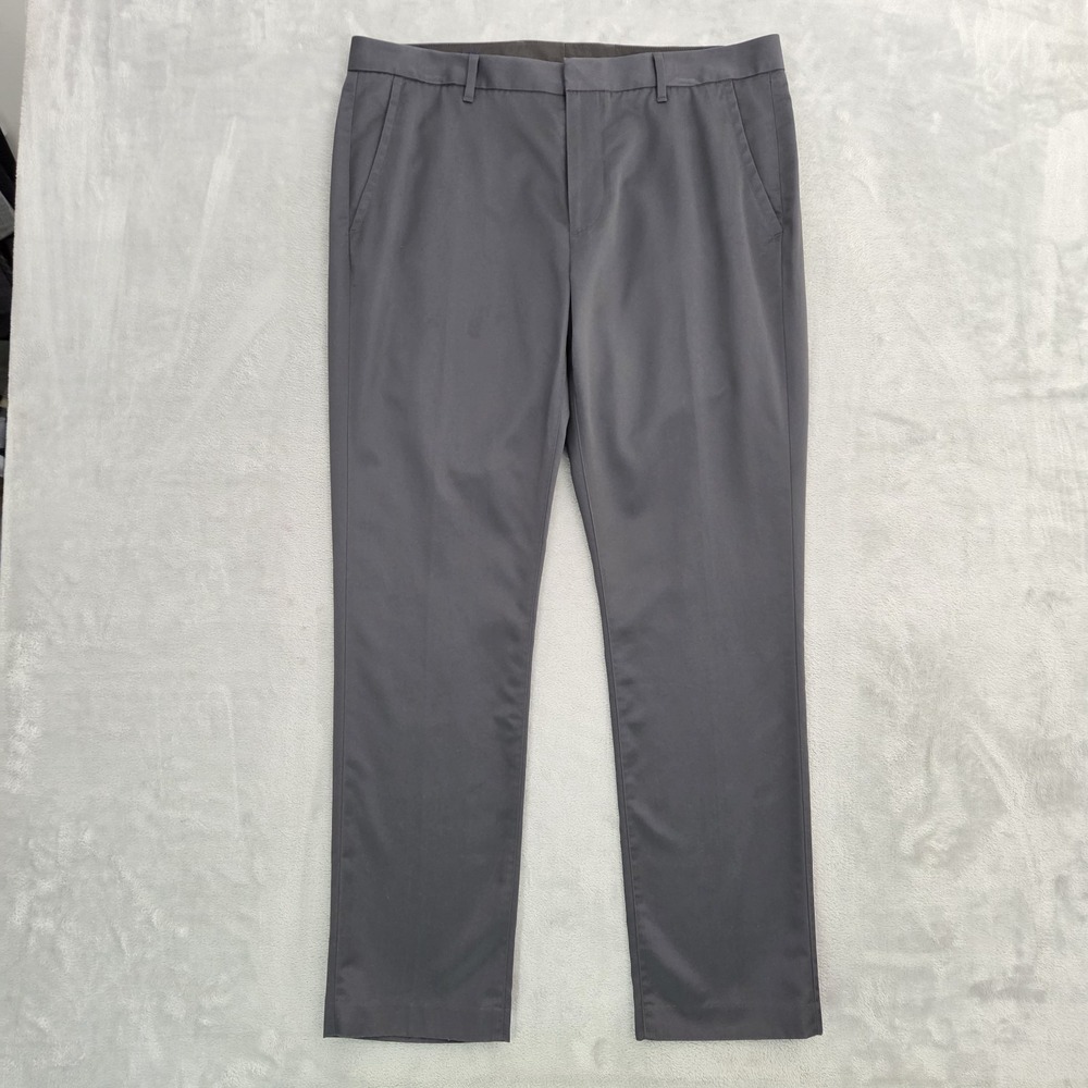 Bonobos Weekday Warrior Friday Dress Pants Mens 36x30 Gray Slim 15174-GY004
